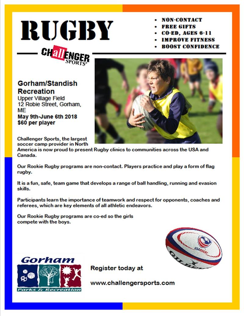 Gorham Parks & Recreation Youth Rugby Camp