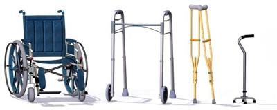 Wheelchair-walker-crutches-cane
